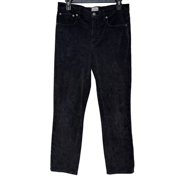 J.Crew Pants - J.Crew Womens VTG Slim Straight Corduroy Pants Sz 28‎ Black Classic Staple